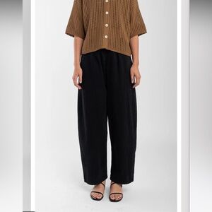 Micaela Greg Barrel Pants - Faded Black, Medium